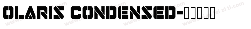 olaris Condensed字体转换
